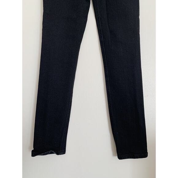 Black Reformation High Waisted Skinny Jeans 25 - Picture 3 of 5